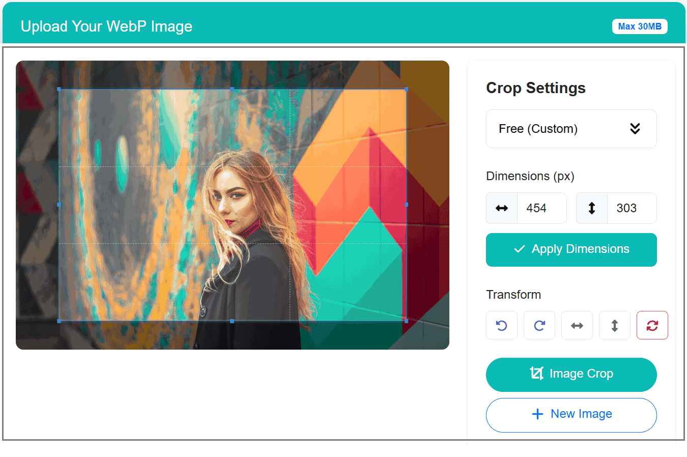 webp image crop